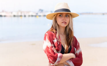 young woman at beach