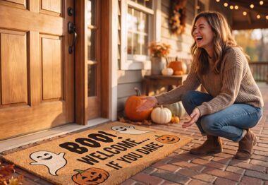 woman pumpkin fall