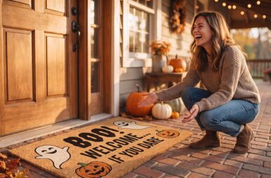 woman pumpkin fall